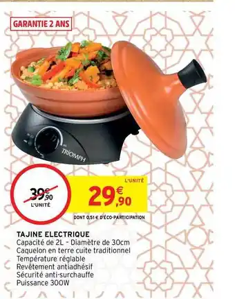Intermarché Tajine électrique offre