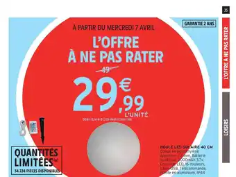 Intermarché Contact Boule Led Solaire 40 Cm offre