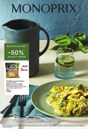 Monoprix Tortellini Au Pesto offre