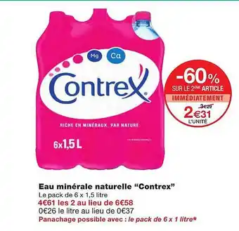 Monoprix Eau Minérale Naturelle offre