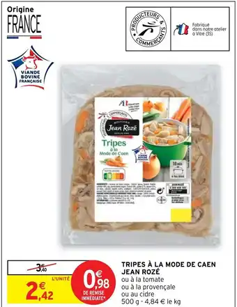Tripes à la Mode de Caen Jean Rozé