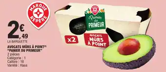 E.Leclerc AVOCATS MÛRS À POINT (5) "PANIER DU PRIMEUR" offre