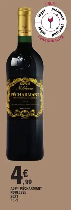 E.Leclerc AOP (5) PÉCHARMANT NOBLESSE 2021 offre