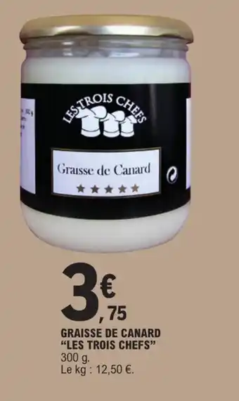 E.Leclerc GRAISSE DE CANARD "LES TROIS CHEFS" offre