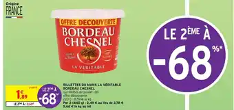 Intermarché Rillettes du Mans La Véritable offre