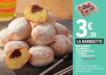 E.Leclerc MINI BEIGNETS AU CHOCOLAT "LES DÉLICES DES 7 VALLÉES" offre