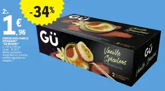 E.Leclerc CHEESECAKES VANILLE SPÉCULOOS(8) "GÜ DESSERT" offre