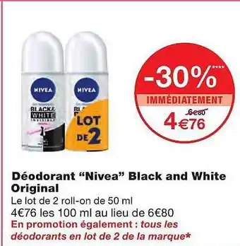 Monoprix Déodorant offre