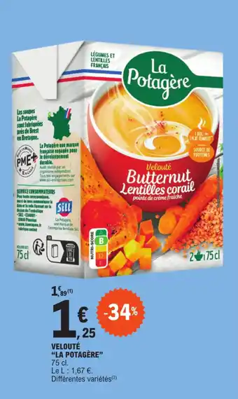 E.Leclerc VELOUTÉ "LA POTAGÈRE" offre
