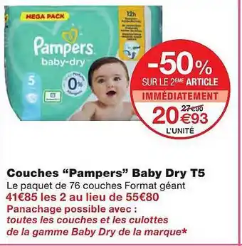 Monoprix Couches offre