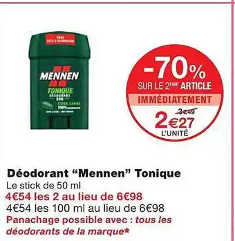 Monoprix Déodorant offre