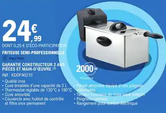 E.Leclerc FRITEUSE SEMI-PROFESSIONNELLE offre