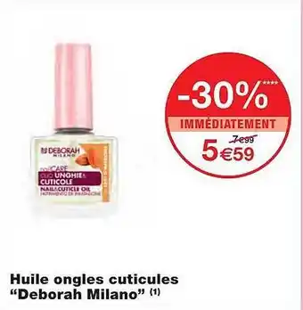 Monoprix Huile Ongles Cuticules offre
