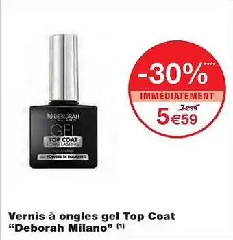 Monoprix Vernis à Ongles Gel Top Coat offre