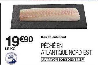 Monoprix Dos De Cabillaud offre
