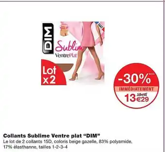 Monoprix Collants Sublime Ventre Plat offre