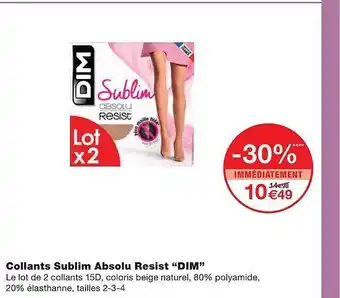 Collants Sublim Absolu Resist