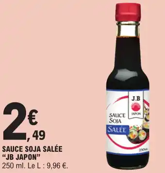 E.Leclerc SAUCE SOJA SALÉE "JB JAPON" offre