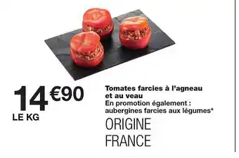 Monoprix Tomates Farcies à L'agneau Et Au Veau offre