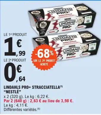 E.Leclerc LINDAHLS PRO+ STRACCIATELLA(¹) "NESTLÉ" offre