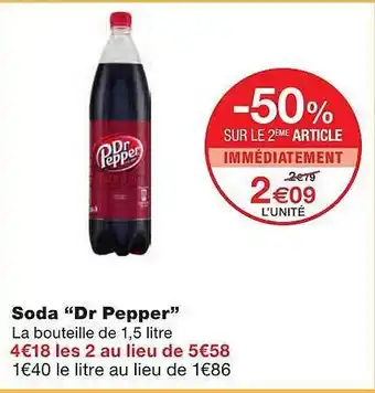 Monoprix Soda offre
