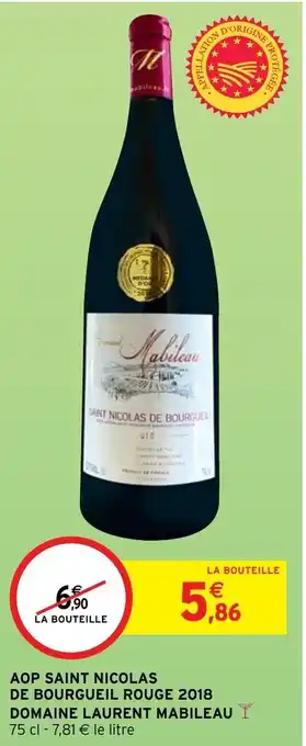 AOP Saint Nicolas de Bourgueil Rouge 2018