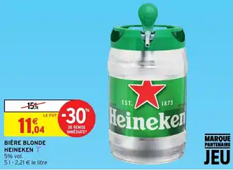 Intermarché Bière Blonde Heineken offre