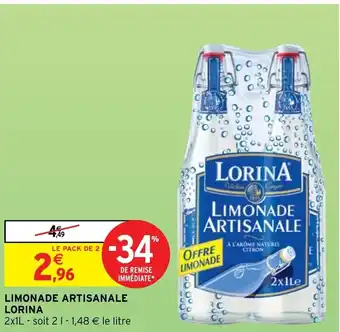 Intermarché Limonade Artisanale Lorina offre