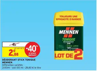 Déodorant Stick Tonique Mennen