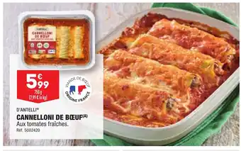 ALDI CANNELLONI DE BŒUF(A) offre