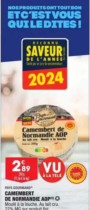 ALDI CAMEMBERT DE NORMANDIE AOP () offre