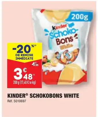 ALDI KINDER SCHOKOBONS WHITE offre