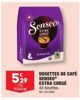 ALDI DOSETTES DE CAFÉ SENSEO® EXTRA CORSÉ offre