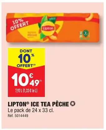 ALDI LIPTON® ICE TEA PÊCHE offre