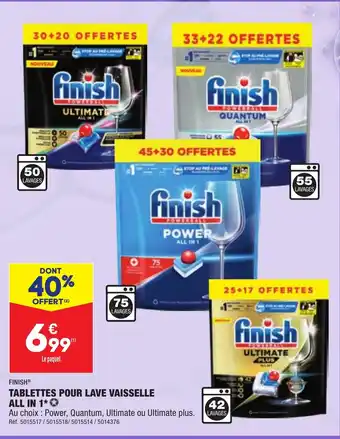 ALDI TABLETTES POUR LAVE VAISSELLE ALL IN 1** offre