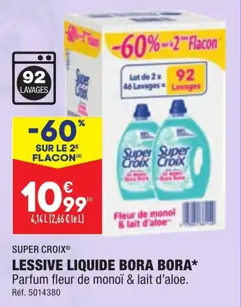 ALDI LESSIVE LIQUIDE BORA BORA offre