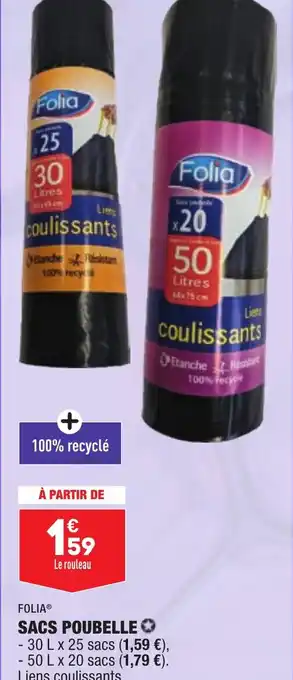 ALDI SACS POUBELLE offre