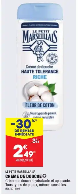 ALDI CRÈME DE DOUCHE offre