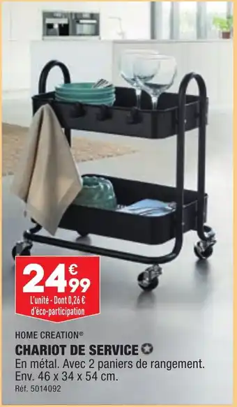 CHARIOT DE SERVICE