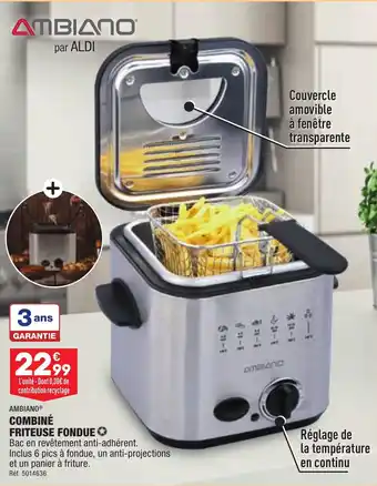 ALDI COMBINÉ FRITEUSE FONDUE offre