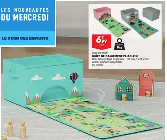 ALDI BOÎTE DE RANGEMENT PLIABLE offre