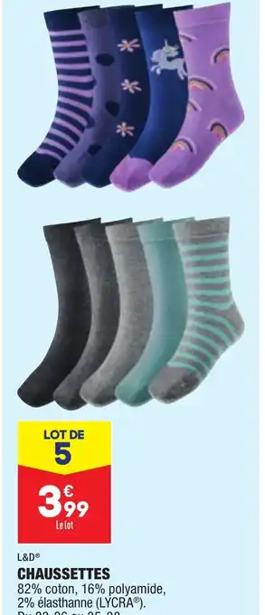 ALDI CHAUSSETTES offre
