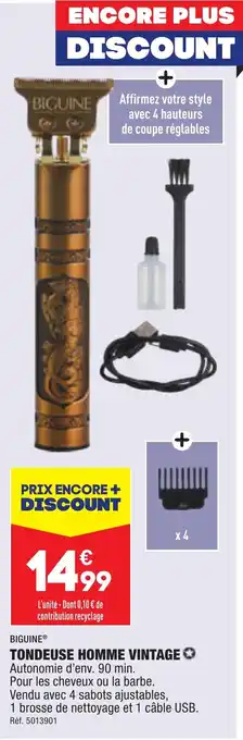 ALDI TONDEUSE HOMME VINTAGE offre
