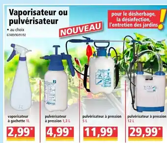 Norma Vaporisateur ou pulvérisateur offre