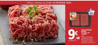 E.Leclerc ULTRA SAVOUREUX NATURE(¹) 15% MAT. GR. (3) "SOCOPA" 1 kg. offre