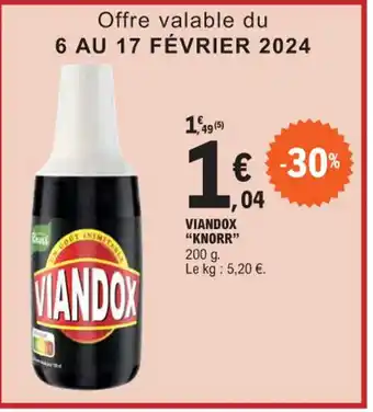 E.Leclerc VIANDOX "KNORR" offre