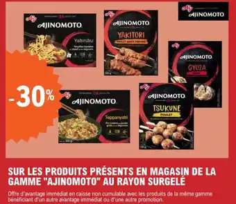 E.Leclerc SUR LES PRODUITS PRÉSENTS EN MAGASIN DE LA GAMME "AJINOMOTO" AU RAYON SURGELÉ offre