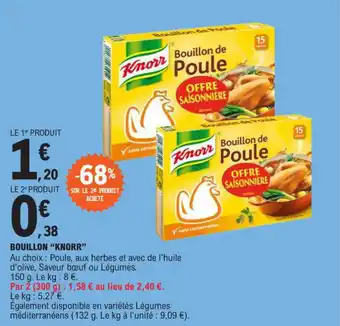 E.Leclerc BOUILLON "KNORR" offre