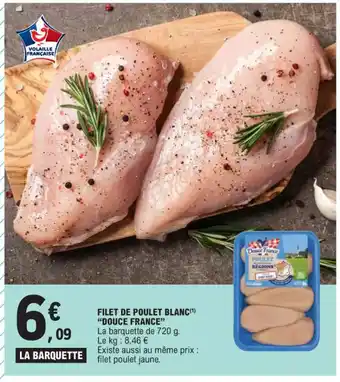 E.Leclerc FILET DE POULET BLANC(¹) "DOUCE FRANCE" offre