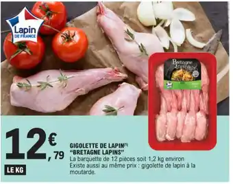 E.Leclerc GIGOLETTE DE LAPIN(¹) "BRETAGNE LAPINS" offre